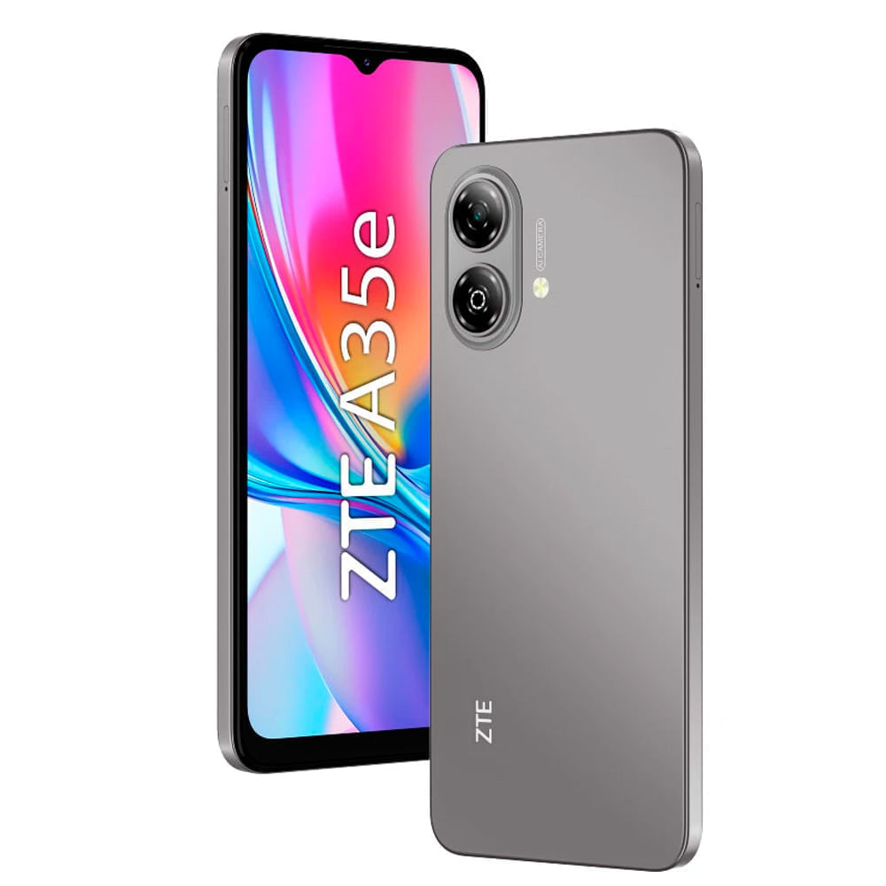 Celular ZTE A35e 4G, 64GB, 2GB RAM, cámara trasera 8MP y frontal 5MP, 6.52", gris