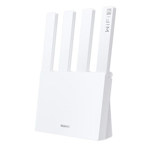 Router Huawei BE3 Wi-Fi 7 de doble banda 2.4 GHz y 5 GHz, 3600 Mbps, 4 antenas y funciones inteligentes, blanco