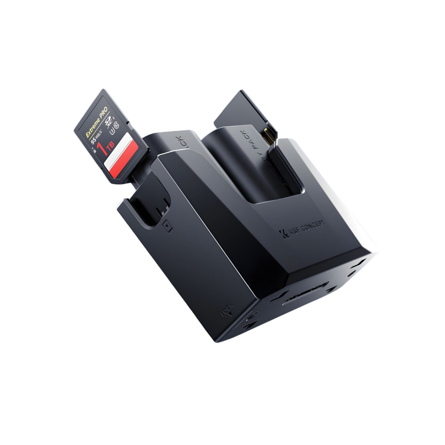 Imagen 2 del producto Kit cargador + 2 baterías K&F Concept KF28.0088 LP-E6NH 2600mAh, carga rápida PD 18W