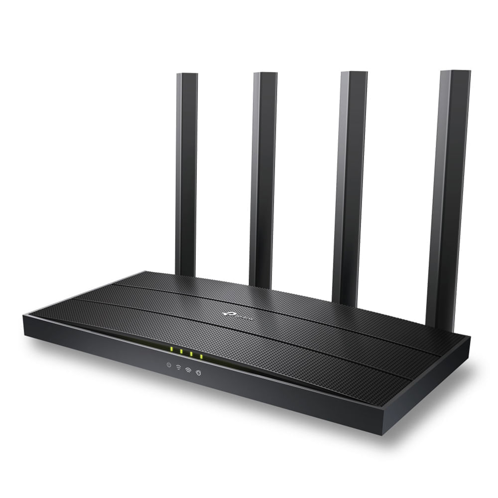Router TP-Link Archer AX12 AX1500 Wi-Fi 6, inalámbrico, doble banda, 300 Mbps en 2.4Ghz y 1201 Mbps en 5Ghz, 4 antenas, 1Ghz Dual Core, negro