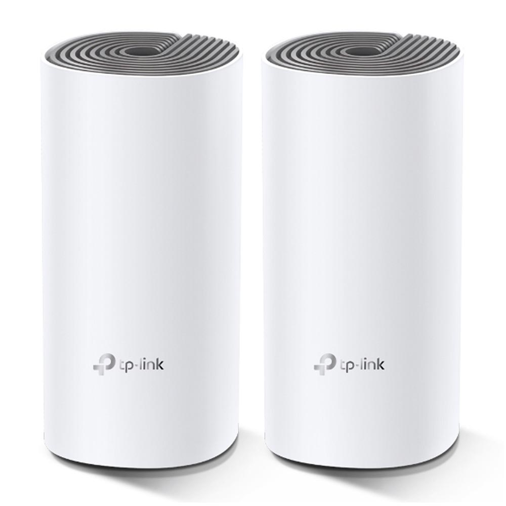 Imagen 1 del producto Sistema Wifi Mesh TP-Link Deco E4-2 Ac1200 pack x 2, doble banda, router y access point, 2 puertos LAN, 2 antenas internas