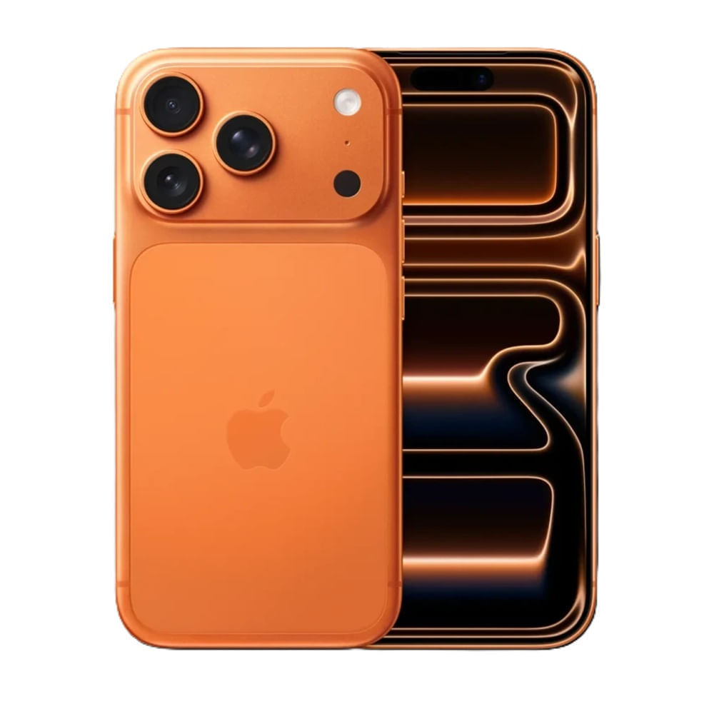 iPhone 17 Pro Max eSIM 256GB, 12GB RAM, cámara trasera 48MP y frontal 18MP, 6.9", cosmic orange