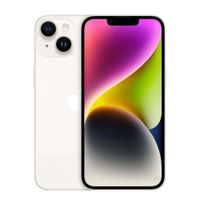iPhone 14 5G 128GB, 6GB RAM, cámara trasera 12MP y frontal 12MP, 6.1"", blanco estelar