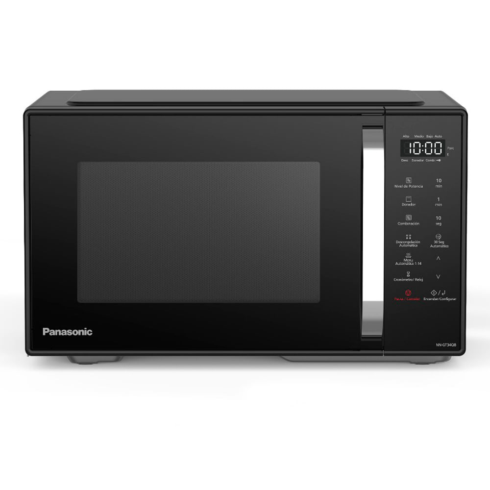 Imagen 1 del producto Microondas Panasonic 25 litros NN-GT34QBRPK con función grill, tecnología Inverter, negro