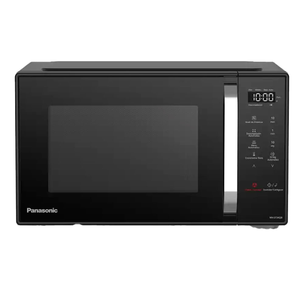 Imagen 1 del producto Microondas Panasonic 25 litros NN-ST34QBRPK con tecnología Inverter, descongelado automático, negro