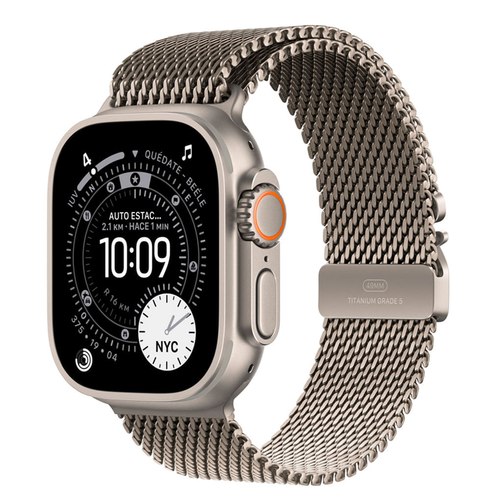 Apple Watch Ultra 3 49mm/OLED, resistente al agua hasta 100m, batería hasta 42 horas, natural titanium