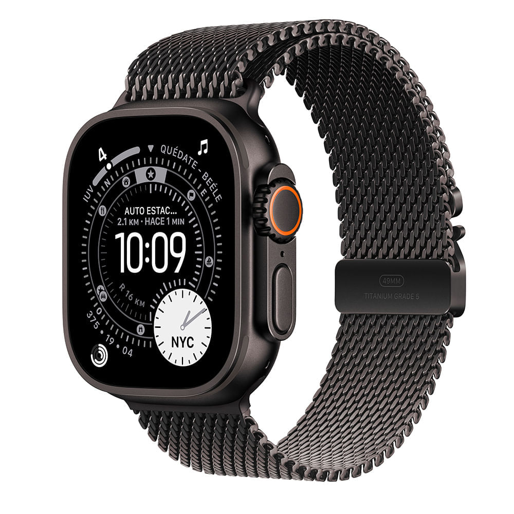 Apple Watch Ultra 3 49mm/OLED, resistente al agua hasta 100m, batería hasta 42 horas, black titanium