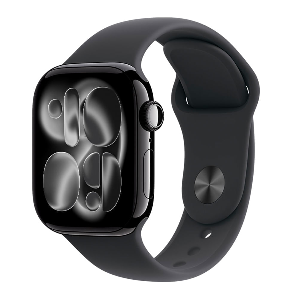 Imagen 1 del producto Apple Watch Series 11 42mm/OLED, resistente al agua hasta 50 m, batería hasta 24 horas, correa S/M, negro azabache