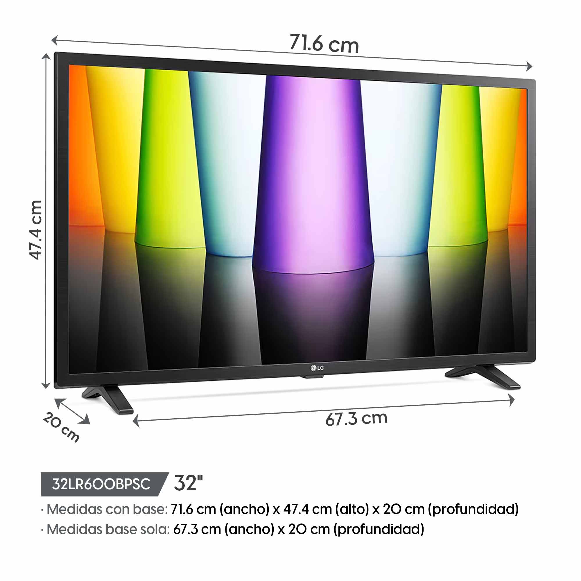 Imagen 2 del producto Smart TV LG Smart TV 32"" HD, AI ThinQ, sistema WebOS 23 integrado, 32LR600BPSC