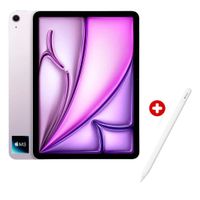 iPad Air 11"" 128GB, cámara principal 12MP y frontal 12MP, 28.9 Wh, Chip M3, morado + Apple Pencil USB Tipo-C