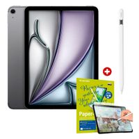 iPad Air 11"" 128GB, 8GB RAM, cámara principal 12MP, frontal 12MP, 28.9 Wh, Chip M3, space gray + Pencil genérico, space gray