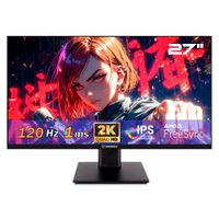 Monitor gamer Micronics GM27FQ pantalla 27"" IPS QHD 2560x1440, 120Hz, 1ms, FreeSync