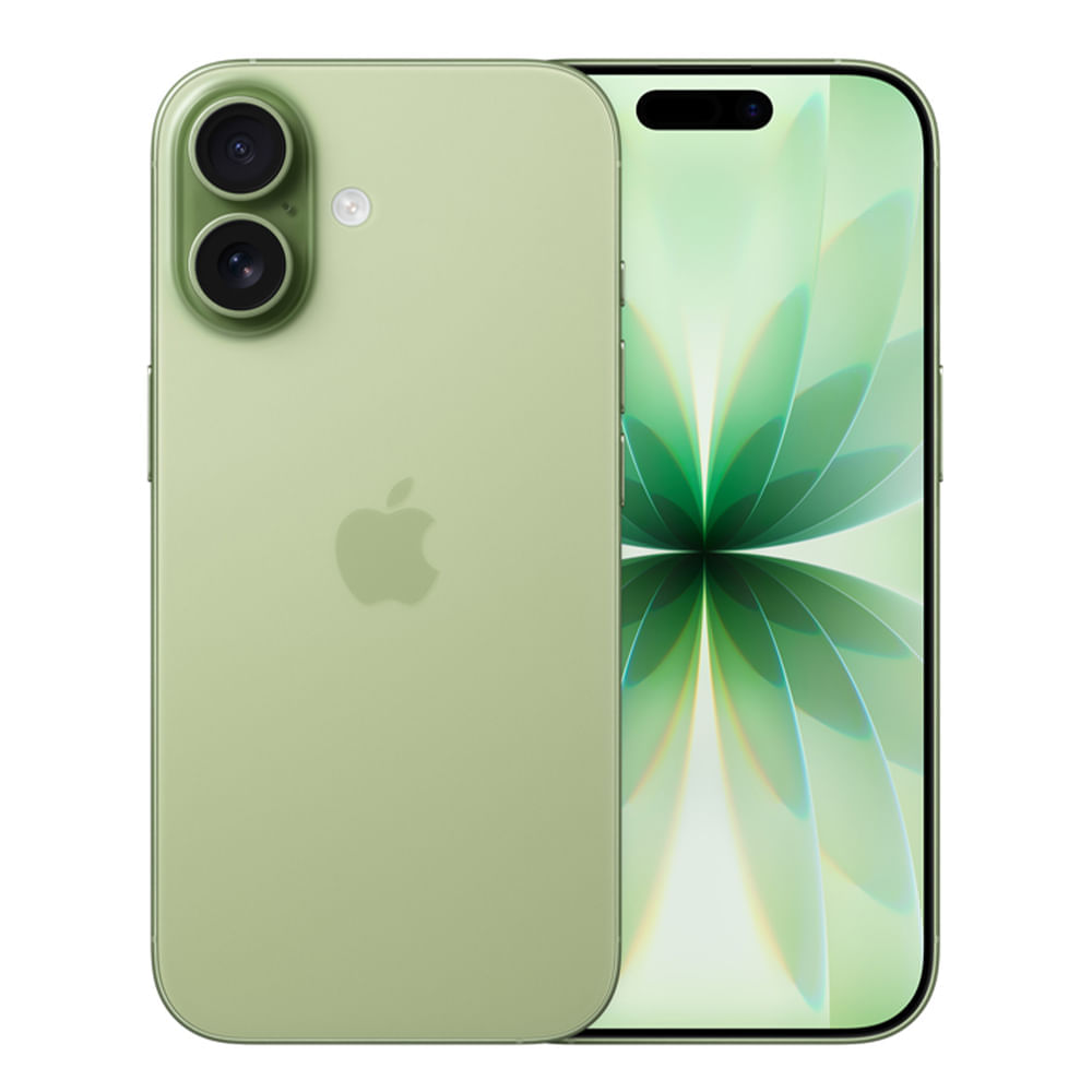iPhone 17 5G 256GB, 8GB RAM, cámara trasera 48MP, frontal 18MP, 6.3", verde