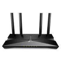 Reacondicionado: Router TP-Link AX3000 Wifi 6, doble banda, 574Mbps en 2.4GHz y 2402Mbps en 5GHz, 4 antenas, 5 puertos Ethernet, negro
