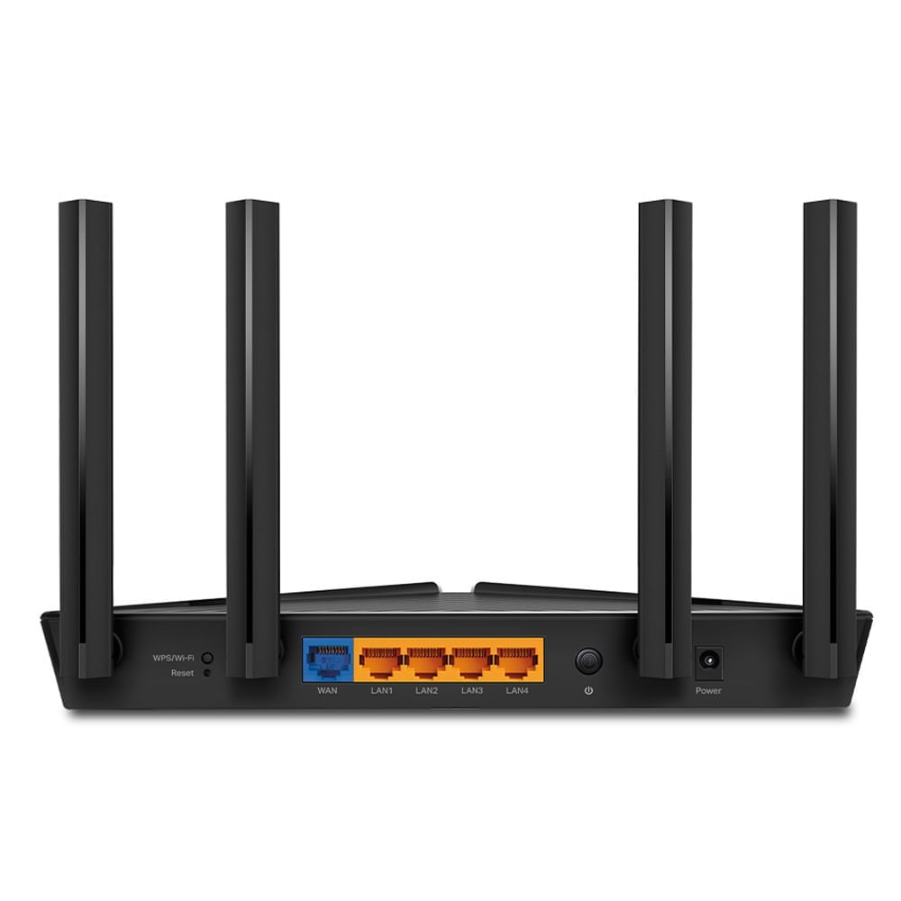 Imagen 2 del producto Reacondicionado: Router TP-Link AX3000 Wifi 6, doble banda, 574Mbps en 2.4GHz y 2402Mbps en 5GHz, 4 antenas, 5 puertos Ethernet, negro