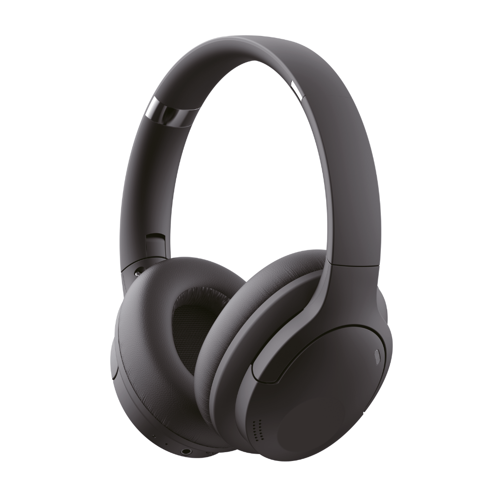 Audífonos con cancelación de ruido Decibel Rhythmic Pro duración máx. 40 horas, control de música y llamadas, negro