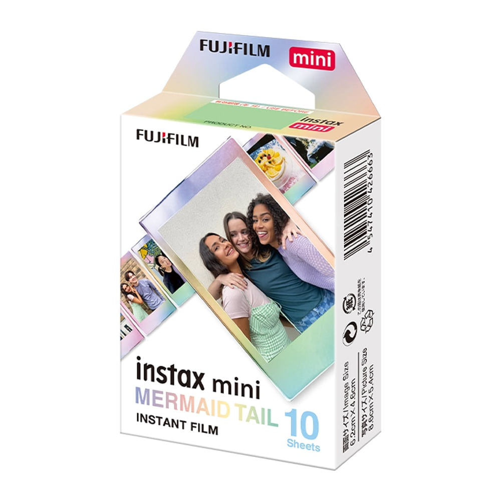 Imagen 2 del producto Película Fujifilm Instax Mini Mermaid, 10 hojas, marcos multicolor, ISO 800