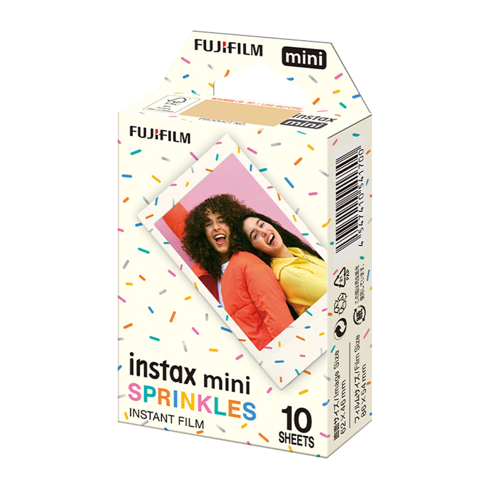 Imagen 2 del producto Película Fujifilm Instax Mini Sprinkles, 10 hojas, marcos beige, ISO 800