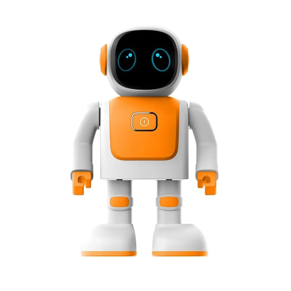 Robot Robert RS01 bluetooth, altavoz, bailarín interactivo, programable, luces LED, naranja