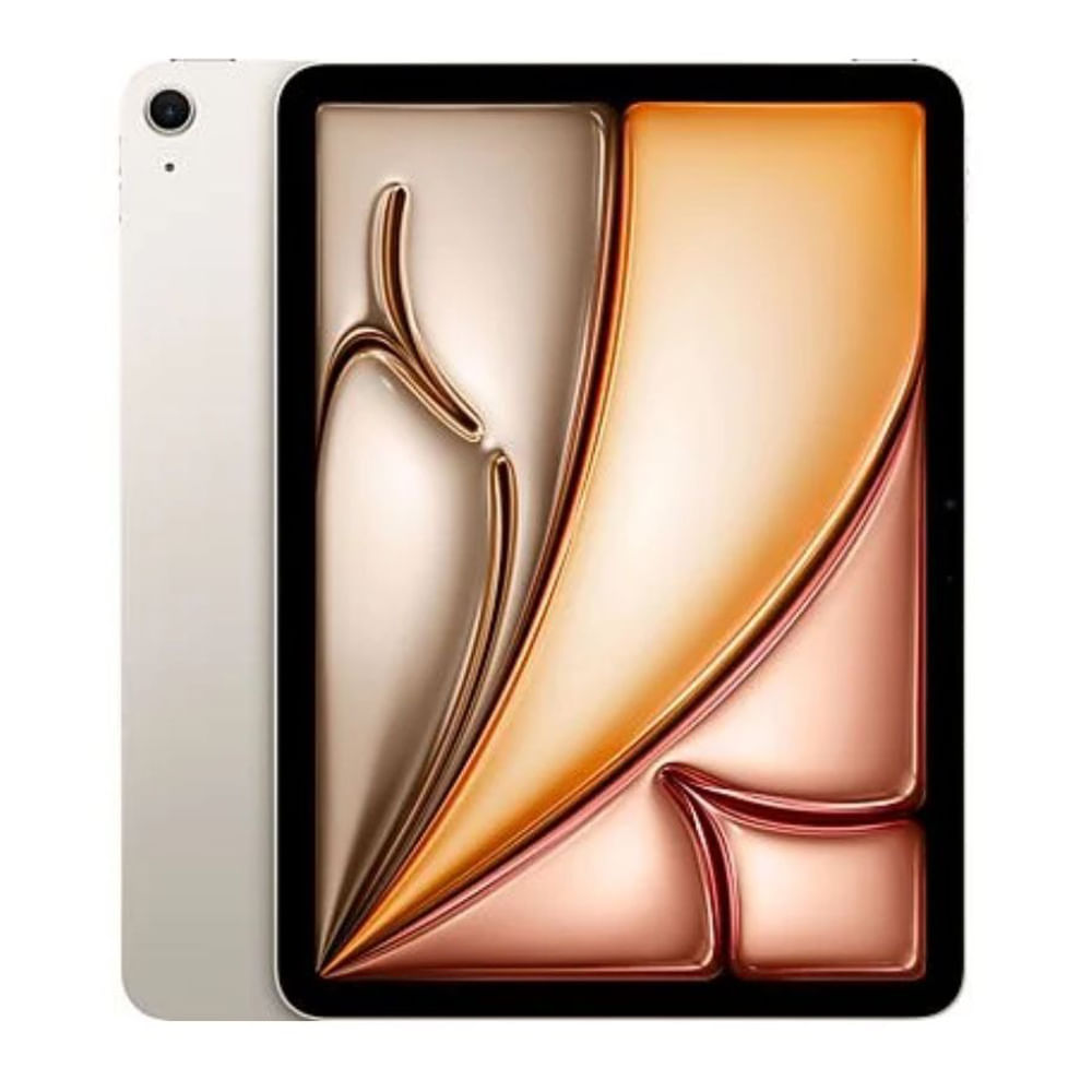 iPad Air 11", 128GB, 8GB RAM, cámara principal 12MP y frontal 12MP, 28.93 Wh, Chip M2, starlight