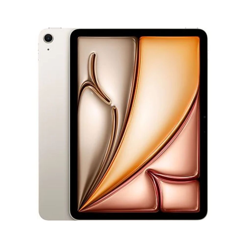 iPad Air 11" Wi-Fi, 256GB, 8GB RAM, cámara principal 12MP y frontal 12MP, Chip M2, 28.6Wh, starlight