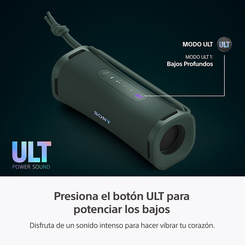 Imagen 2 del producto Parlante portátil Sony ULT FIELD 1 bluetooth, con graves mejorados, batería hasta 12 horas