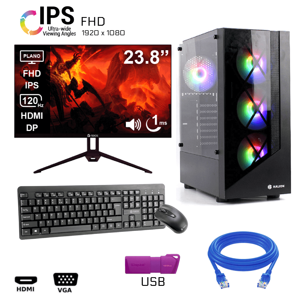 Imagen 2 del producto PC Intel Core i5, 16GB RAM, 256GB SSD, con monitor pantalla 23.8"" IPS 120 Hz, Windows 11 Pro