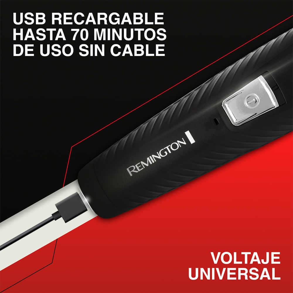 Imagen 2 del producto Kit todo en 1 Remington PG3001 cuchillas recubiertas, acero inoxidable quirúrgico, 10 piezas, negro
