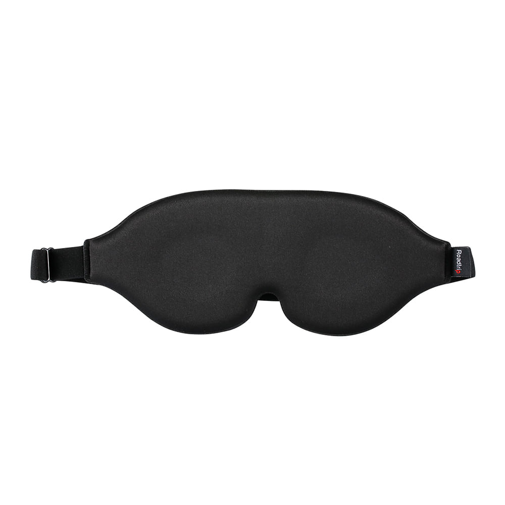 Antifaz de viaje Roadtrip para dormir, tela suave transpirable, negro