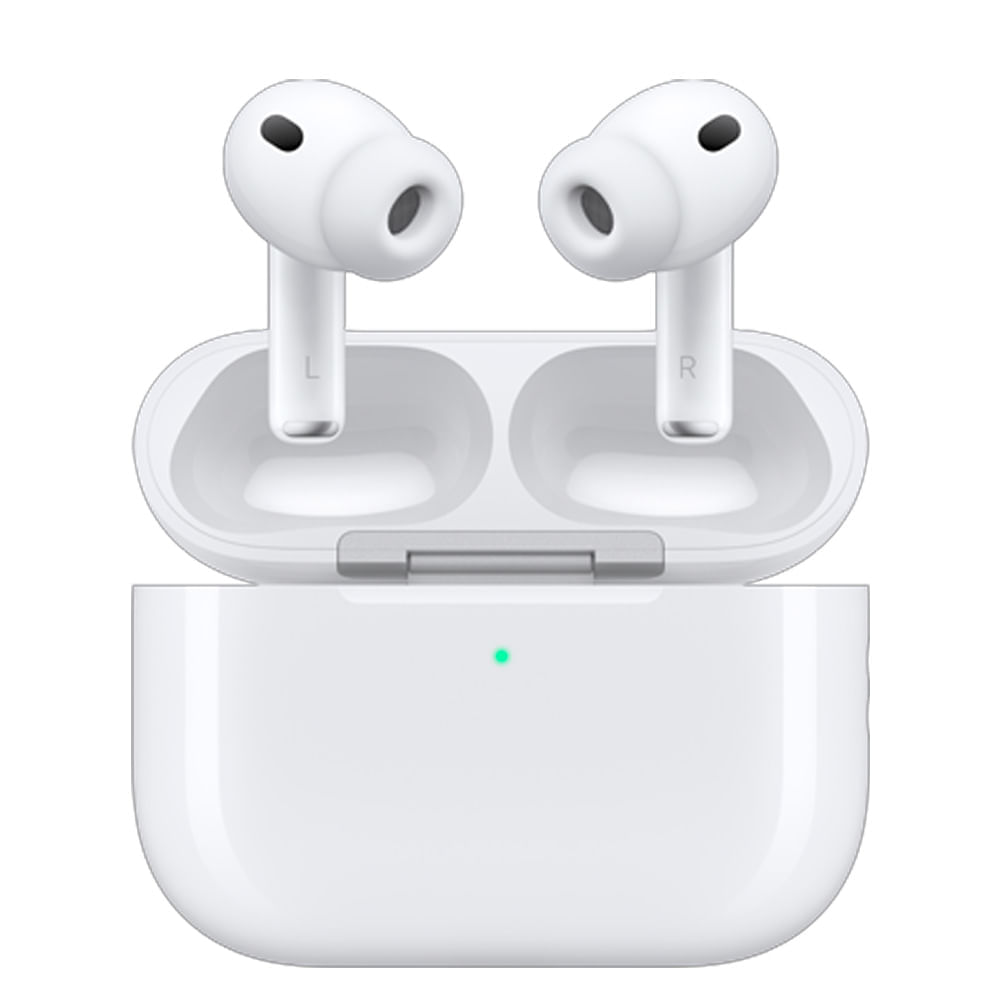 Imagen 1 del producto AirPods Pro 3 cancelación de ruido, traducción en vivo, resistente al agua IP57, duración máx. 30 horas con estuche de carga, bluetooth 5.3, blanco