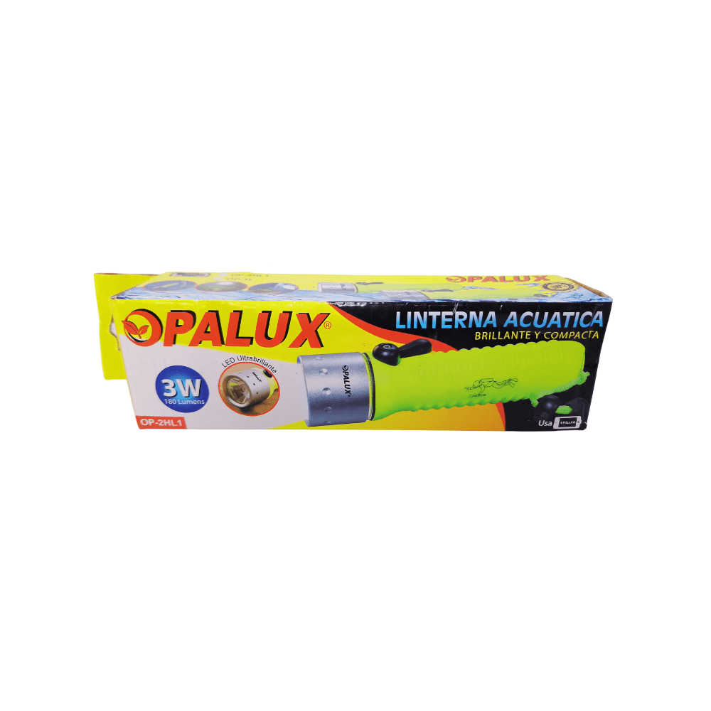 Imagen 2 del producto Linterna acuática Opalux OP-L1 3W 180 lúmenes, sumergible, hasta 50 metros, amarilla