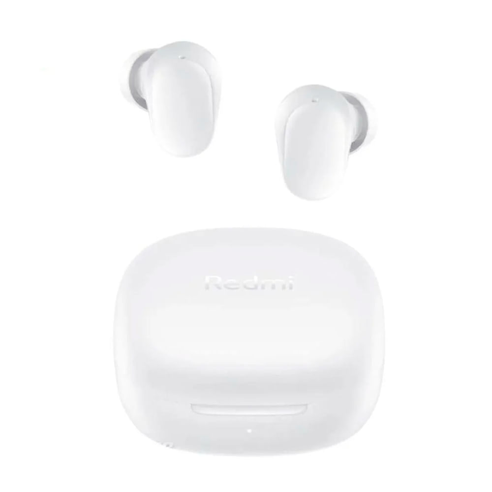 Audífonos bluetooth True Wireless Xiaomi Redmi Buds 6 Play resistente al agua IPX4, duración hasta 36 horas con estuche, blanco