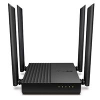 Reacondicionado: Router TP-Link Archer C64 Gigabit MU-MIMO, doble banda, 400Mbps en 2.4GHz y 867Mbps en 5GHz, 4 antenas fijas,negro