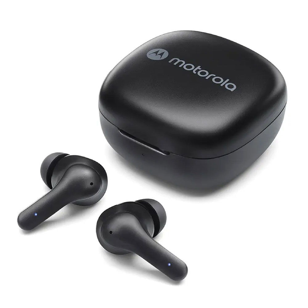 Imagen 1 del producto Audífonos bluetooth True Wireless Motorola Moto Buds 135 resistente IPX5, duración máx. 18 horas con estuche, negro