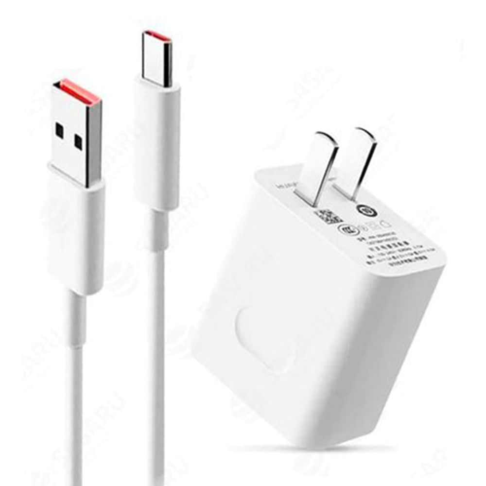 Imagen 2 del producto Cargador de Pared Huawei 66W + cable micro USB 1M, blanco