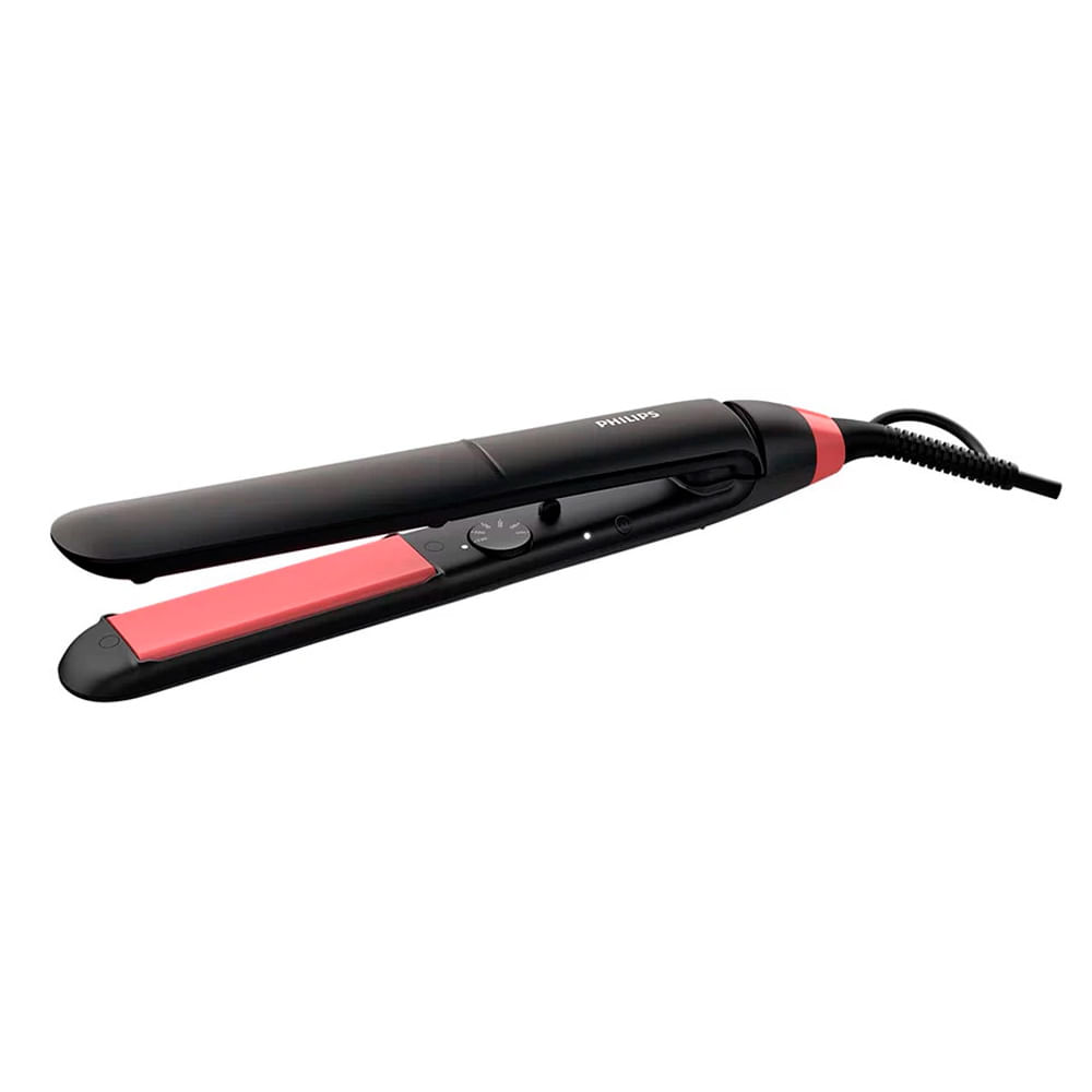 Imagen 1 del producto Plancha de cabello Philips ThermoProtect BHS376, placas cerámicas de queratina, temperatura ajustable hasta 230 °C, negro