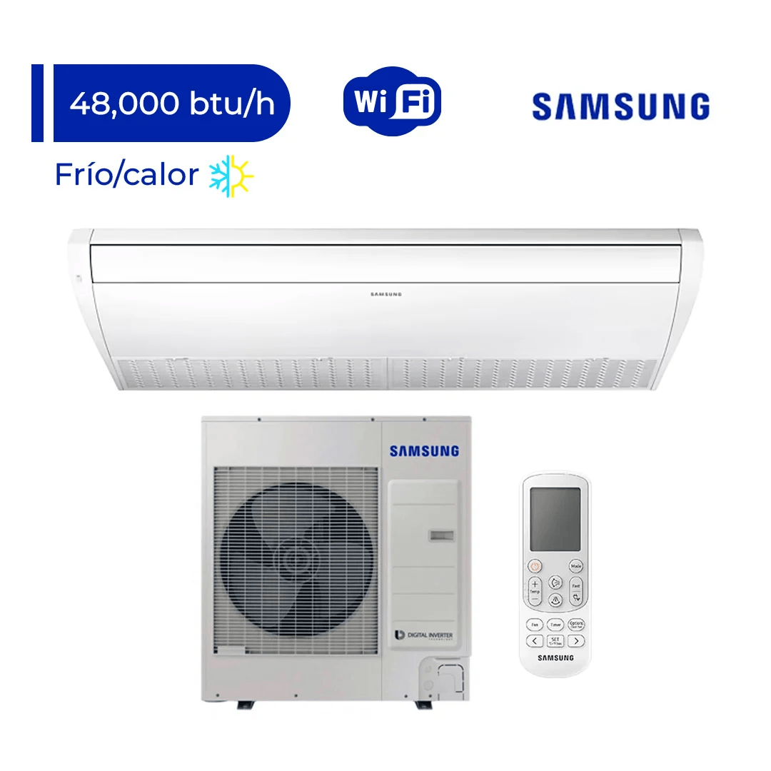 Imagen 2 del producto Aire acondicionado Samsung, piso techo, 48,000 BTU, Inverter, frío/calor, con Wi-Fi