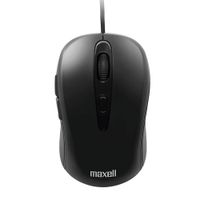 Mouse alámbrico Maxell MOWR-105C Alámbrico Maxell MOWR-105C, USB Tipo-C, 1600 dpi, 5 botones, negro