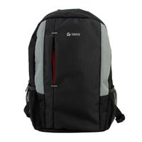 Mochila TEROS TE-9040NS para laptop de 15.6"", compartimiento para 2 botellas laterales, negro