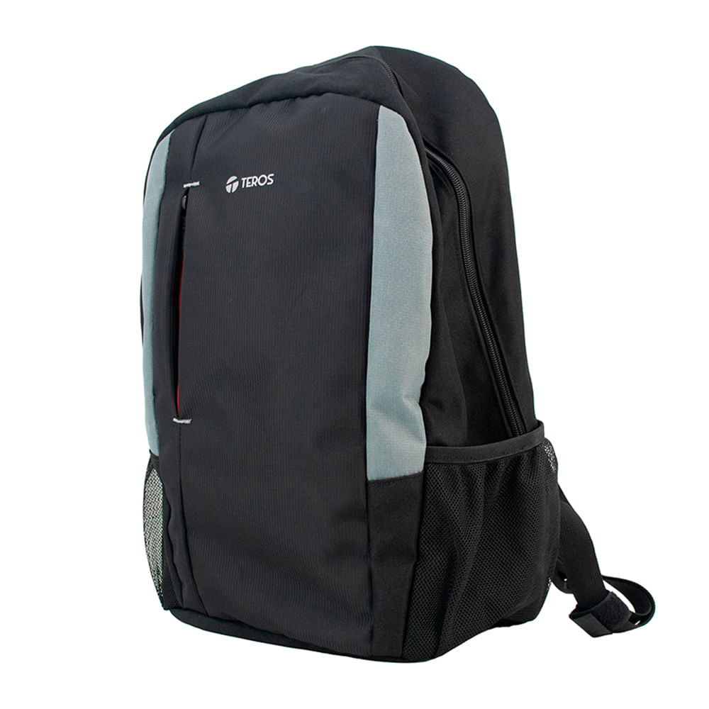 Imagen 2 del producto Mochila TEROS TE-9040NS para laptop de 15.6"", compartimiento para 2 botellas laterales, negro