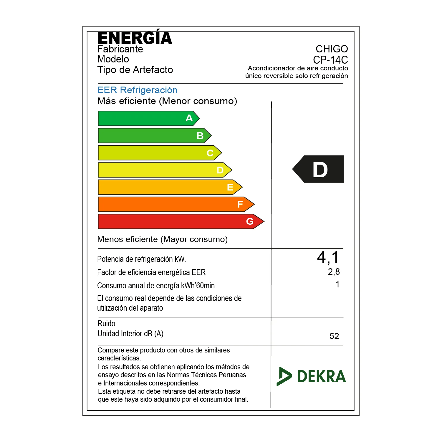 Imagen 2 del producto Aire acondicionado portátil Chigo CP35C3A, 14.000 BTU, frío convencional, compacto y portátil