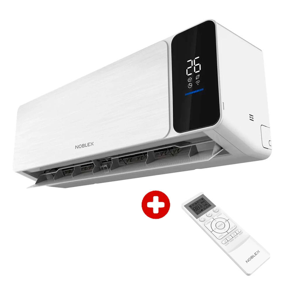 Aire acondicionado Noblex, MiniSplit, 12.000 BTU, on off, frío solo + con control remoto