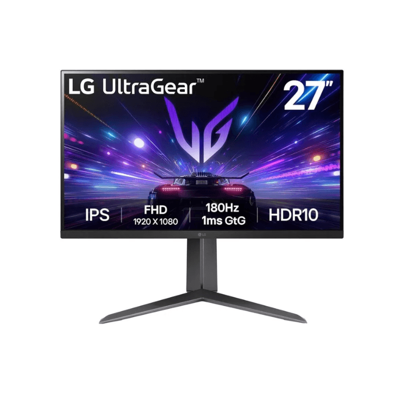 Monitor plano LG UltraGear 27GS65F-B 27", Full HD, IPS, 180Hz, 1ms, HDR10, FreeSync, G-SYNC