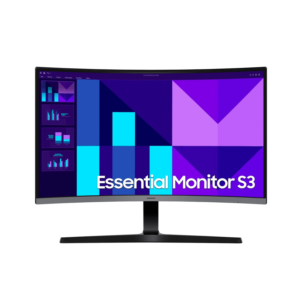 Monitor curvo Samsung Essential S3 LS27D390GANXZA, 27", Full HD, VA, 100Hz, HDMI, VGA