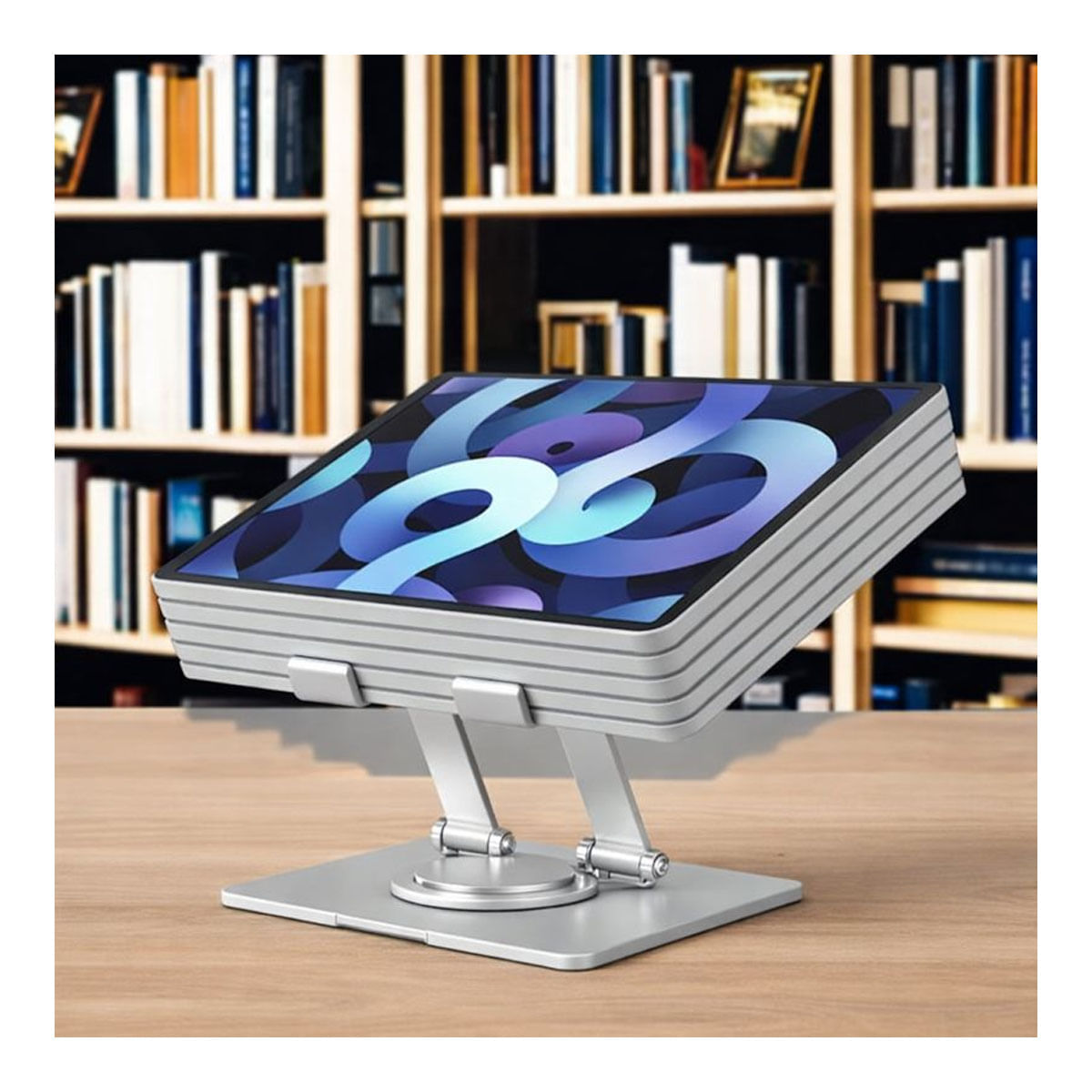 Imagen 2 del producto Soporte giratorio de aluminio 360°, J48, para celulares y tablets, de 4.7 a 12 pulgadas