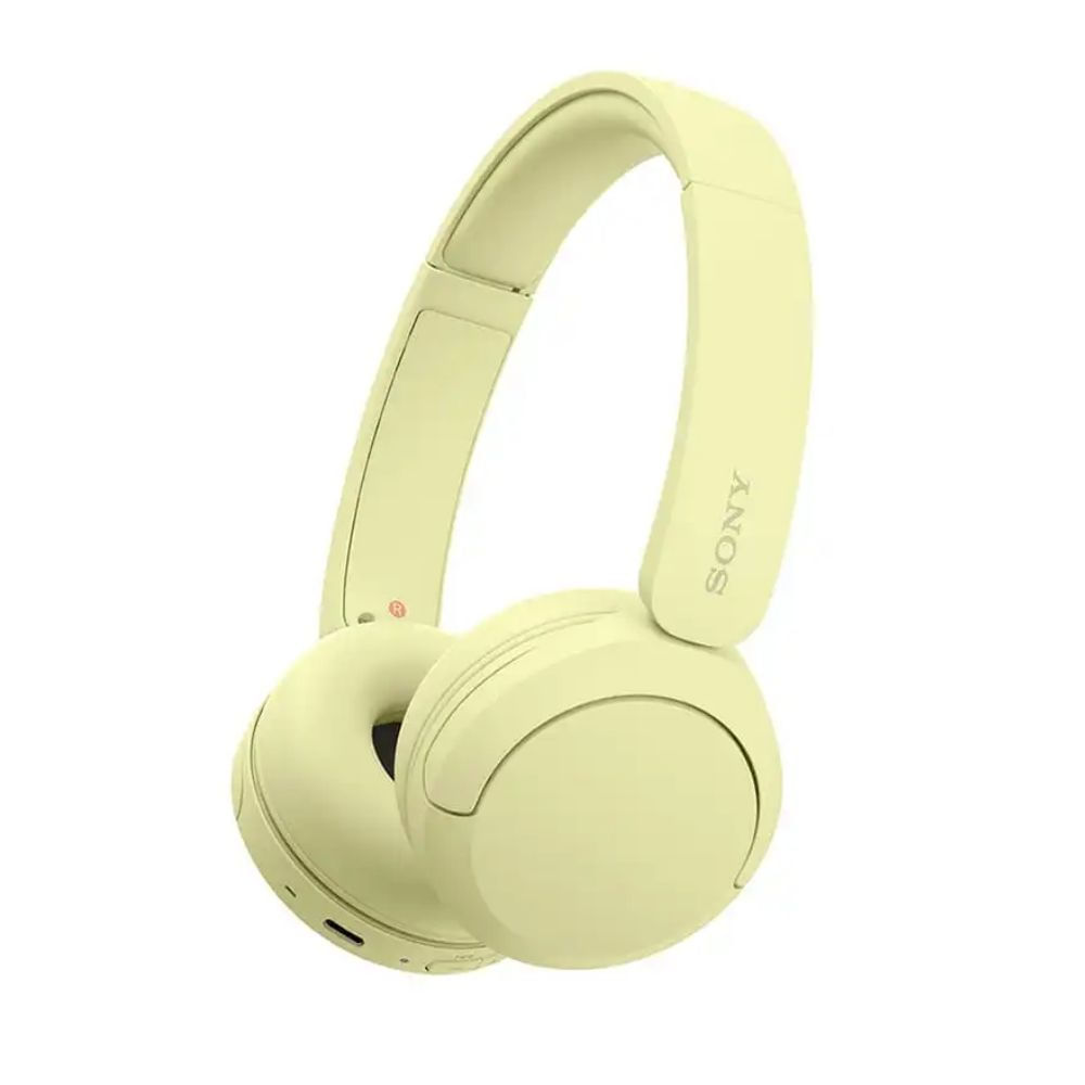 Audífonos on ear Sony WH-CH520, inalámbrico, bluetooth, batería hasta 50 horas, amarillo
