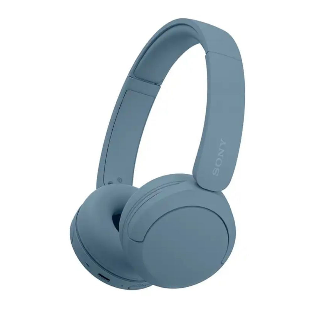 Audífonos on ear Sony WH-CH520, inalámbrico, bluetooth, batería hasta 50 horas, azul