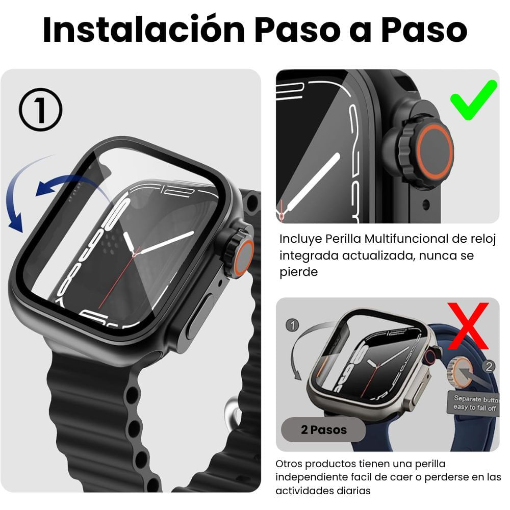 Imagen 2 del producto Case de policarbonato Ultra para Apple Watch de 46mm S10 S11, negro