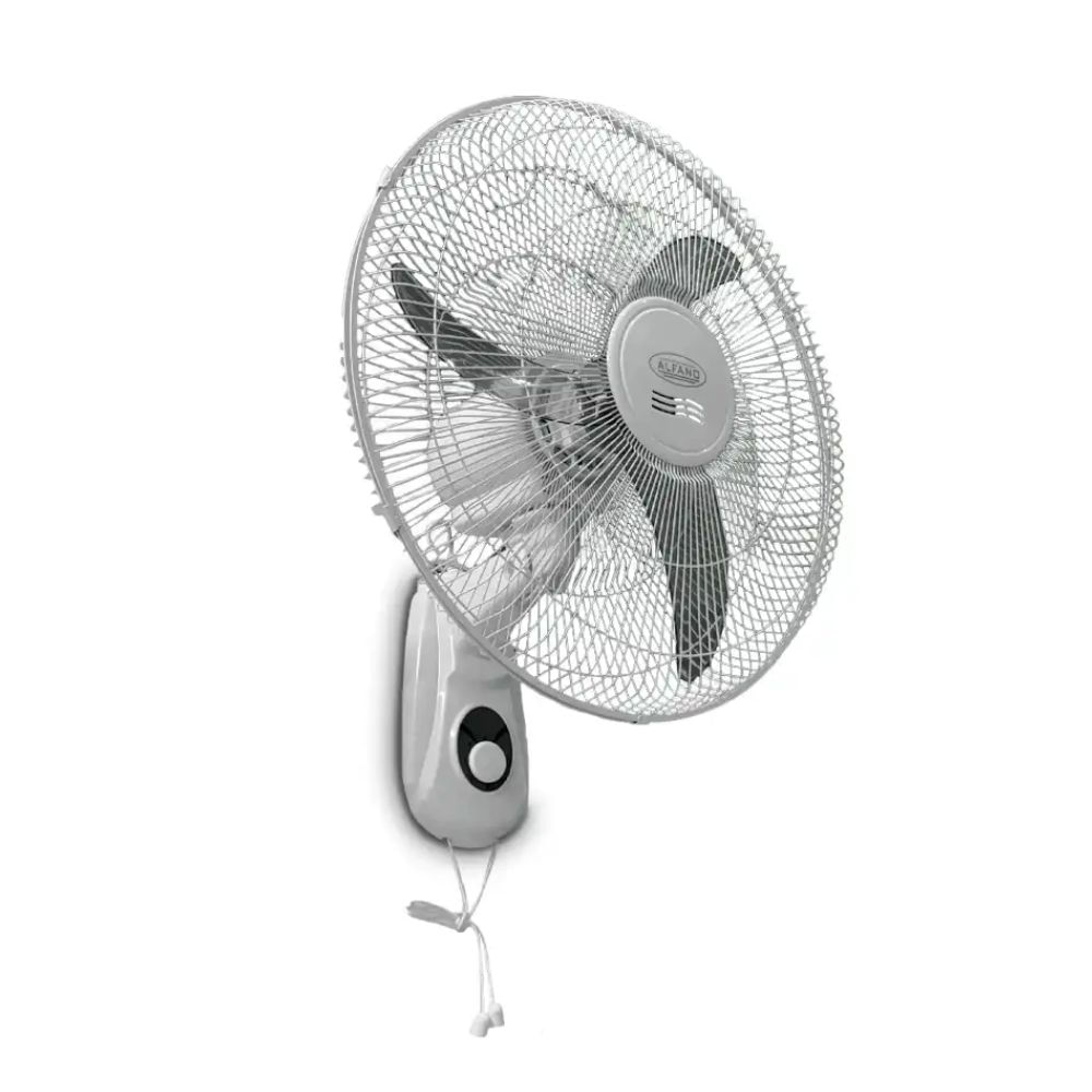 Ventilador de pared Alfano AL-1858, 18 pulgadas, 55W, oscilante, 3 velocidades, blanco