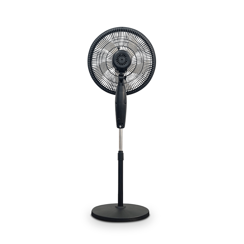 Imagen 2 del producto Ventilador de pie Alfano AL-16L, 16 pulgadas, doble aspa, 50W, 3 velocidades, negro